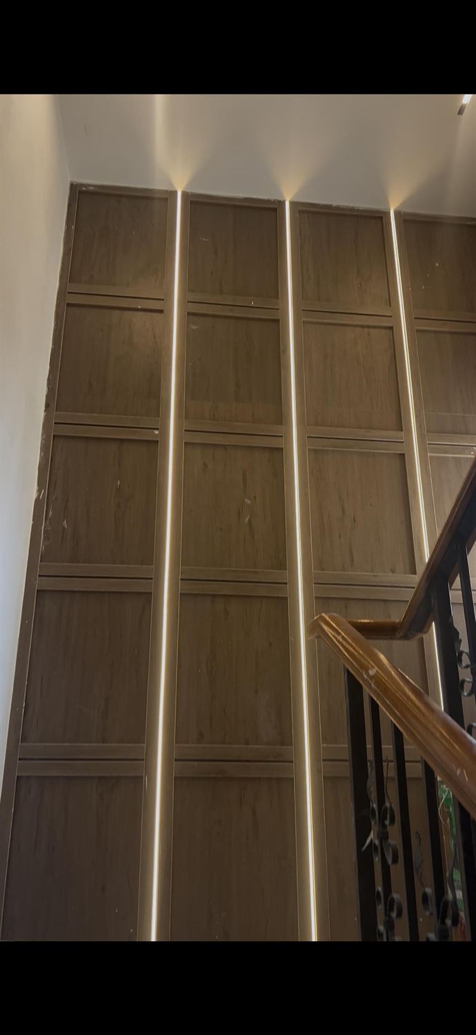 Linear lighting & panelling — Interiors project by NEQ-LINK